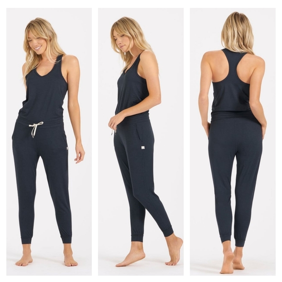 Vuori Navy Jumpsuit - Picture 1 of 3